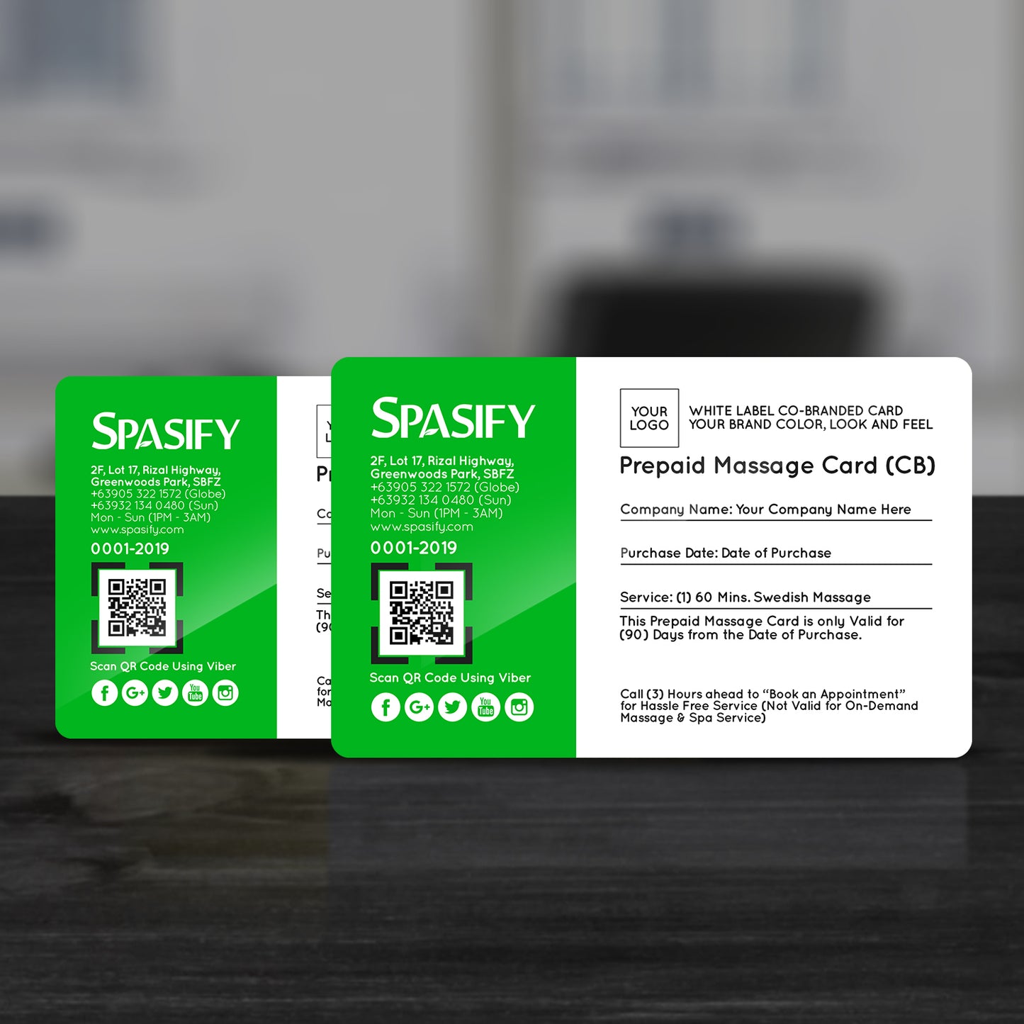 Spasify Co Branded Prepaid Cards