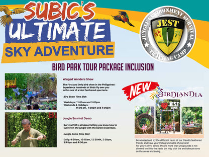 Jest Camp Tour at Magaul Bird Park (Subic Bay, SBFZ, Olongapo City)