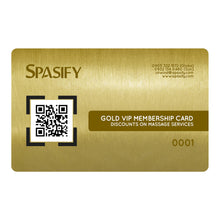 Load image into Gallery viewer, Spasify Gold VIP Membership Card