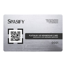 Load image into Gallery viewer, Spasify Platinum VIP Membership Card