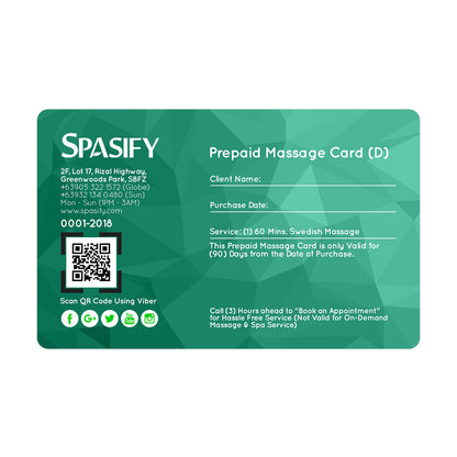 Spasify Diamond Prepaid Cards