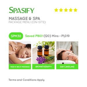 P180 Off on SPM30 - Spasify Massage & Spa On-Site (Package Menu)
