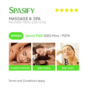 P120 Off on SPM60 - Spasify Massage & Spa On-Site (Package Menu)