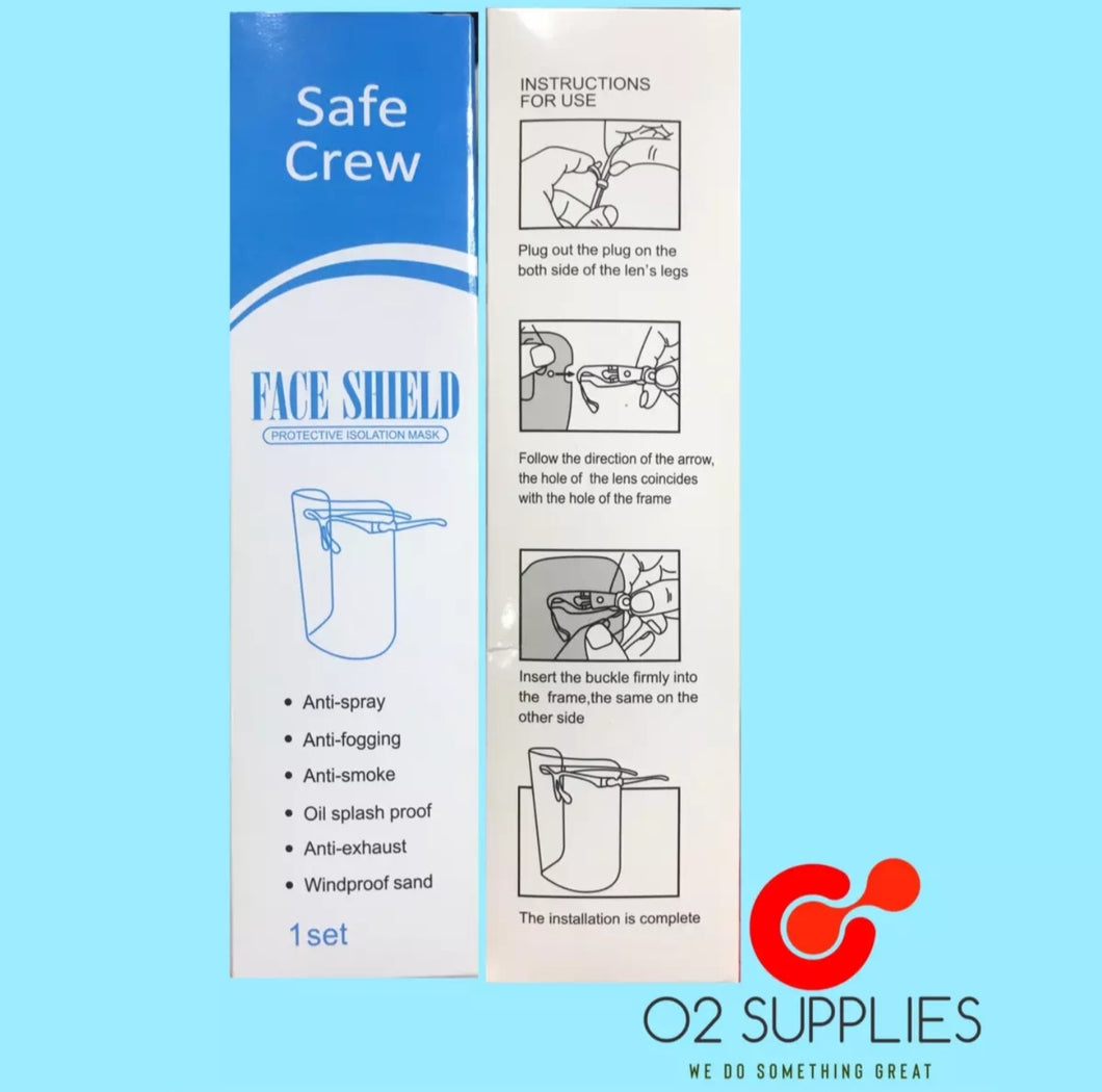 Face Shield Safe Crew