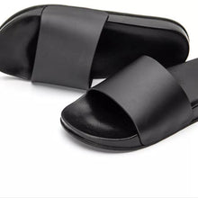 Load image into Gallery viewer, Spasify Black Rubber Slippers (Massage, Lounge, &amp; Shower)