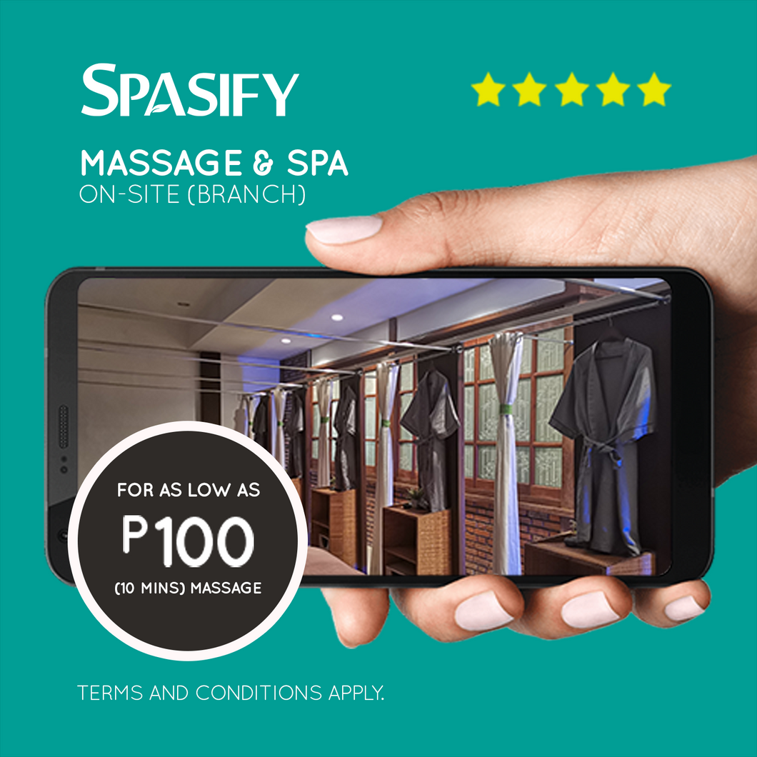 P100 (10) Minutes Seated Massage at Spasify Massage & Spa On-Site